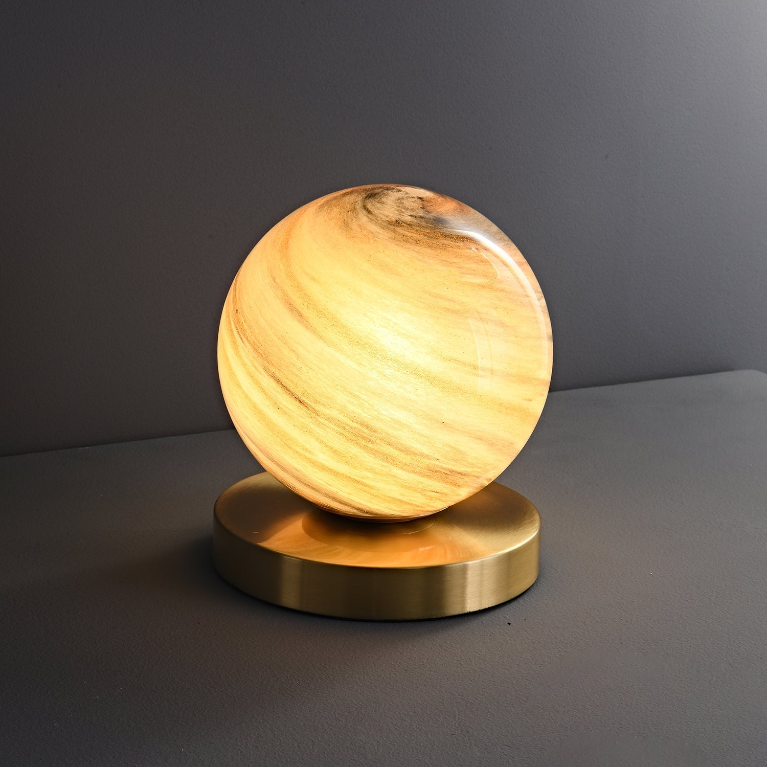 Nova Contemporary Brass Table Lamp - Letslighting