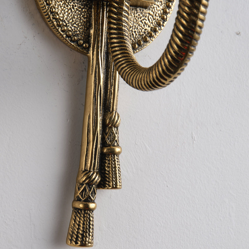 Juno Vintage Industrial Brass Sconce Wall Lamp - Letslighting