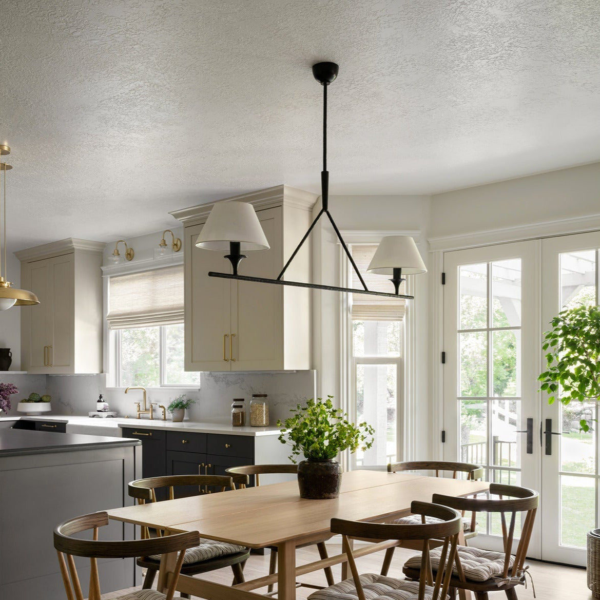 Equa Farmhouse Fabric Chandelier