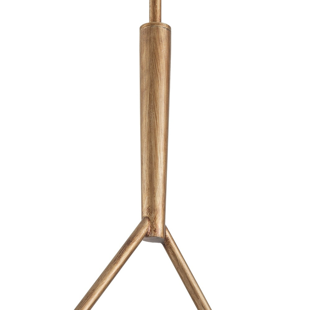 Keen Linear Modern Elegant Brass Fabric Chandelier - Letslighting