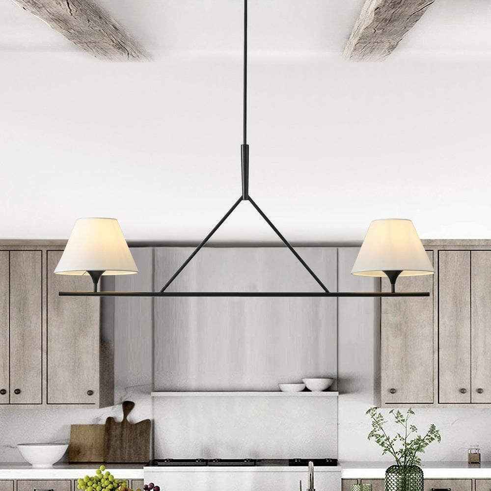Equa Farmhouse Fabric Chandelier - Letslighting