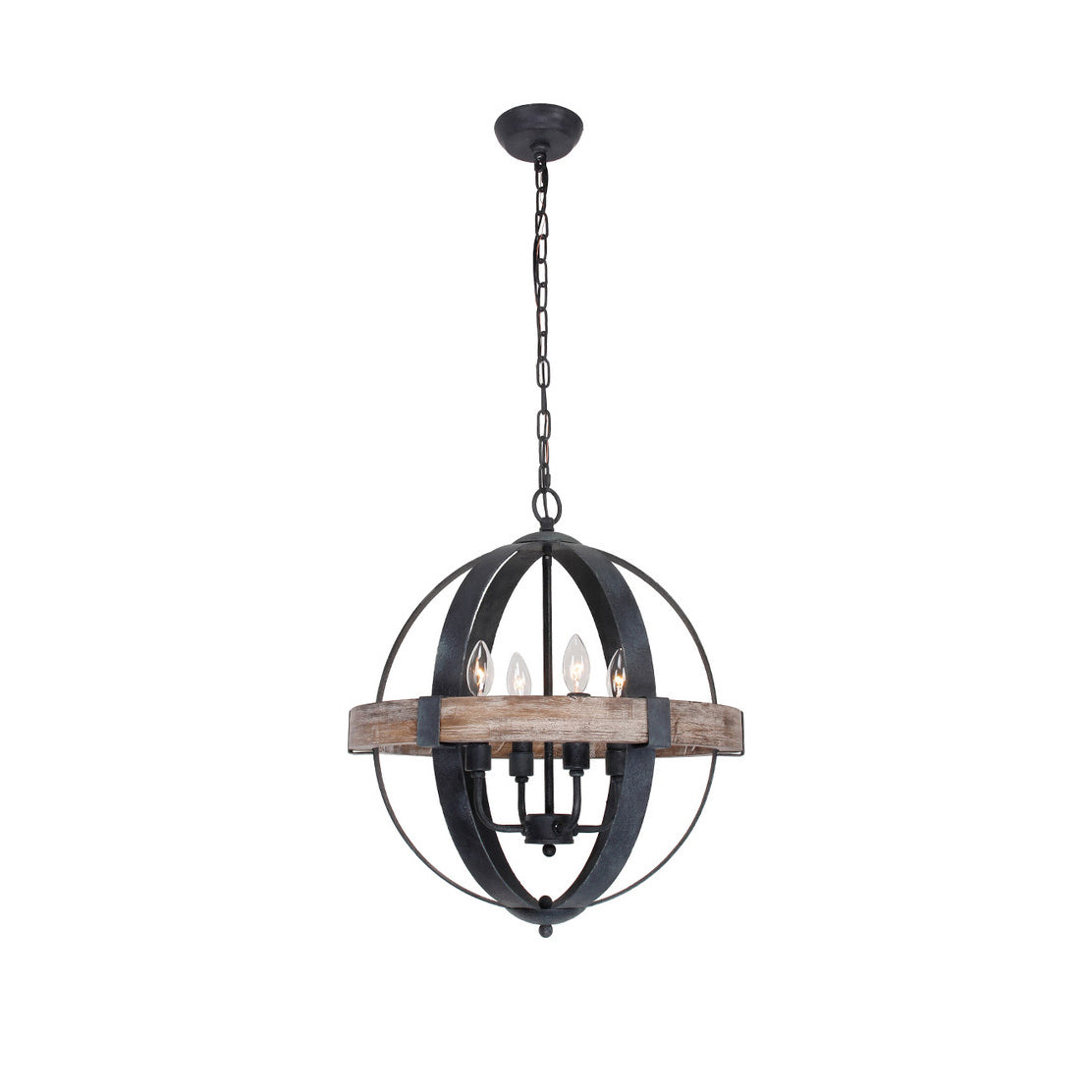 Luxe Vintage Industrial Wooden Pendant Lamp - Letslighting