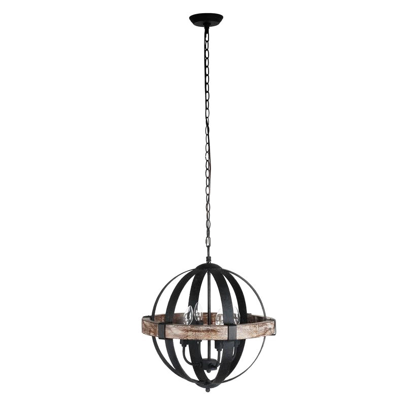 Luxe Vintage Industrial Wooden Pendant Lamp - Letslighting