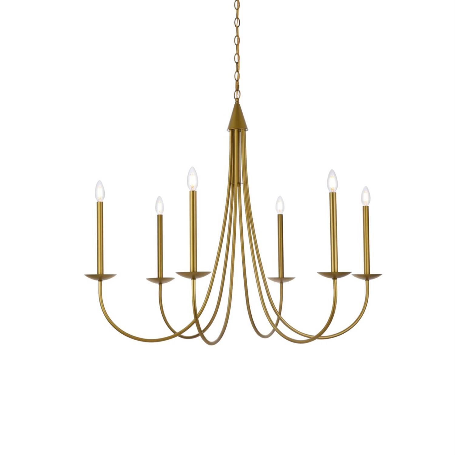 Nectar Vintage Industrial Brass Chandelier - Letslighting