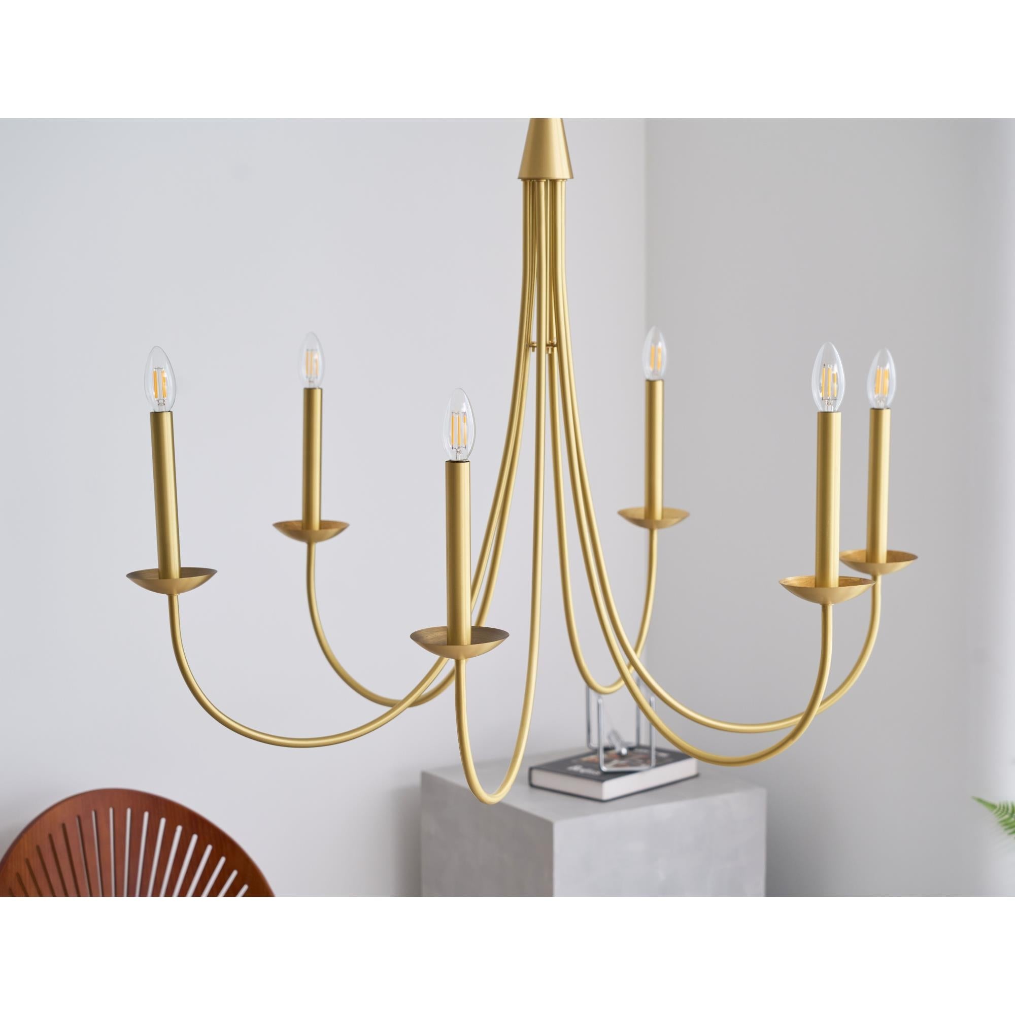 Nectar Vintage Industrial Brass Chandelier - Letslighting