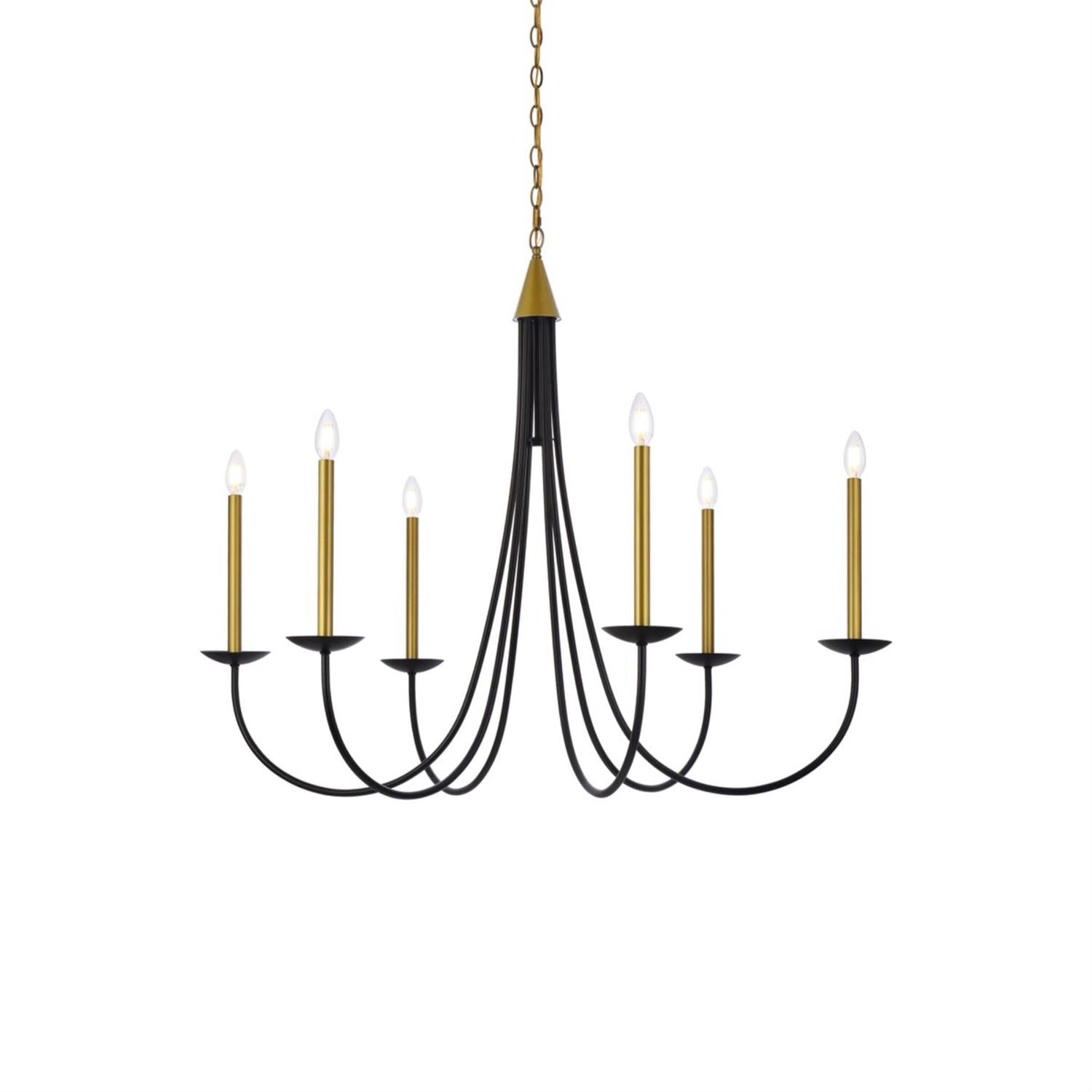 Nectar Vintage Industrial Brass Chandelier - Letslighting