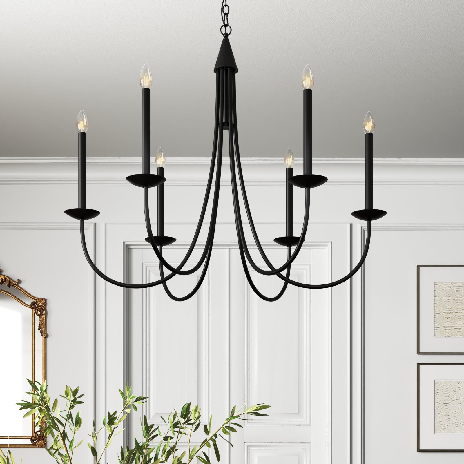 Nectar Vintage Industrial Brass Chandelier - Letslighting