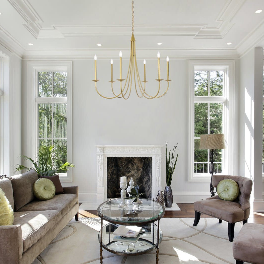 Nectar Vintage Industrial Brass Chandelier - Letslighting