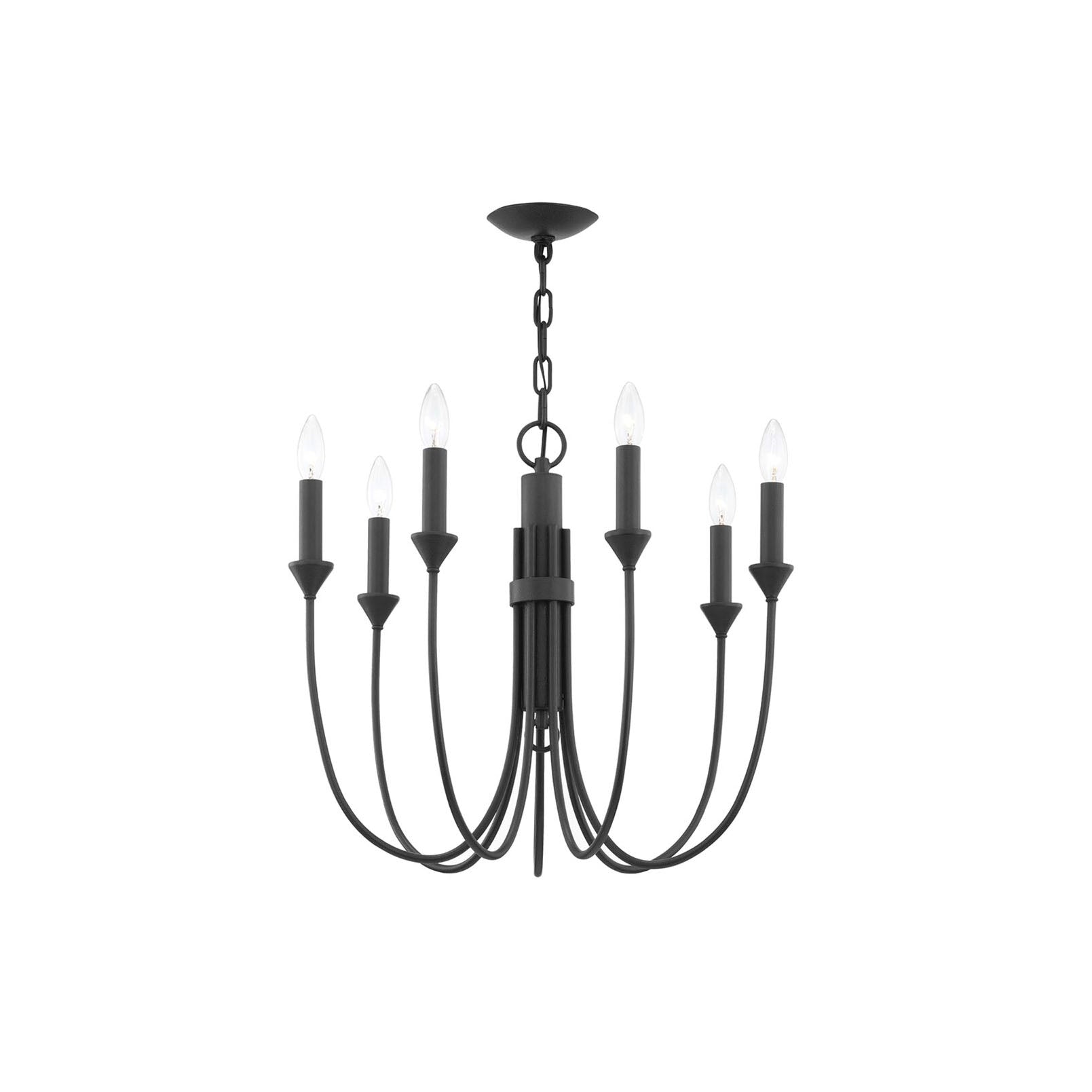Onyx Vintage Industrial Black Chandelier - Letslighting