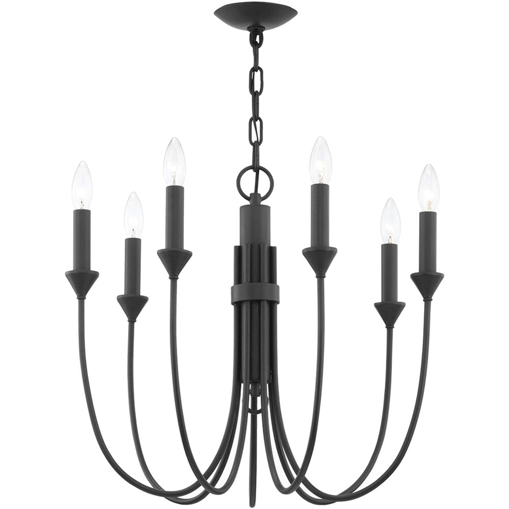 Onyx Vintage Industrial Black Chandelier - Letslighting