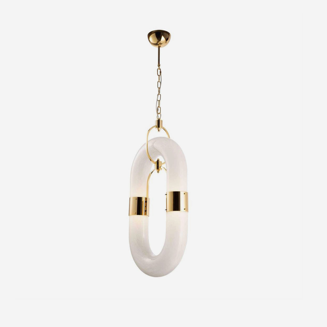 Pendant Light Chain Link Modern Acrylic Stainless Steel Hanging Lamp - Letslighting
