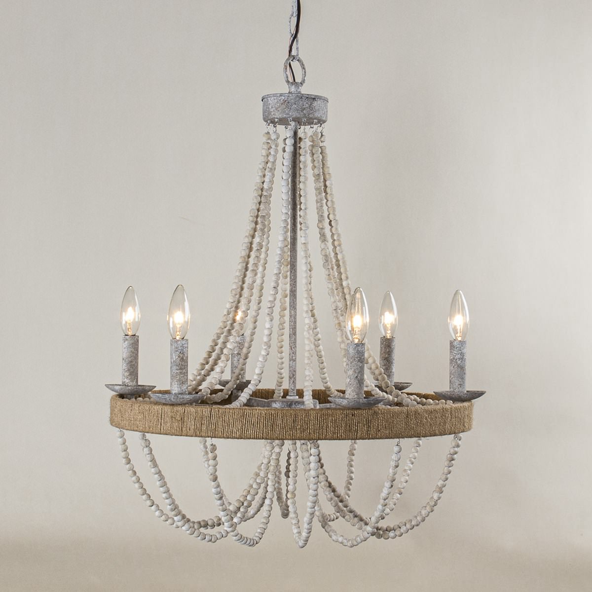 Rise Vintage Traditional Wooden Chandelier - Letslighting