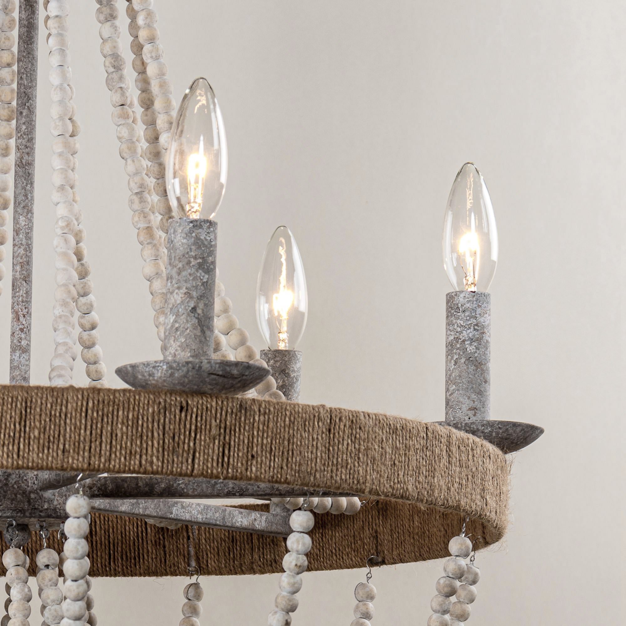 Rise Vintage Traditional Wooden Chandelier - Letslighting