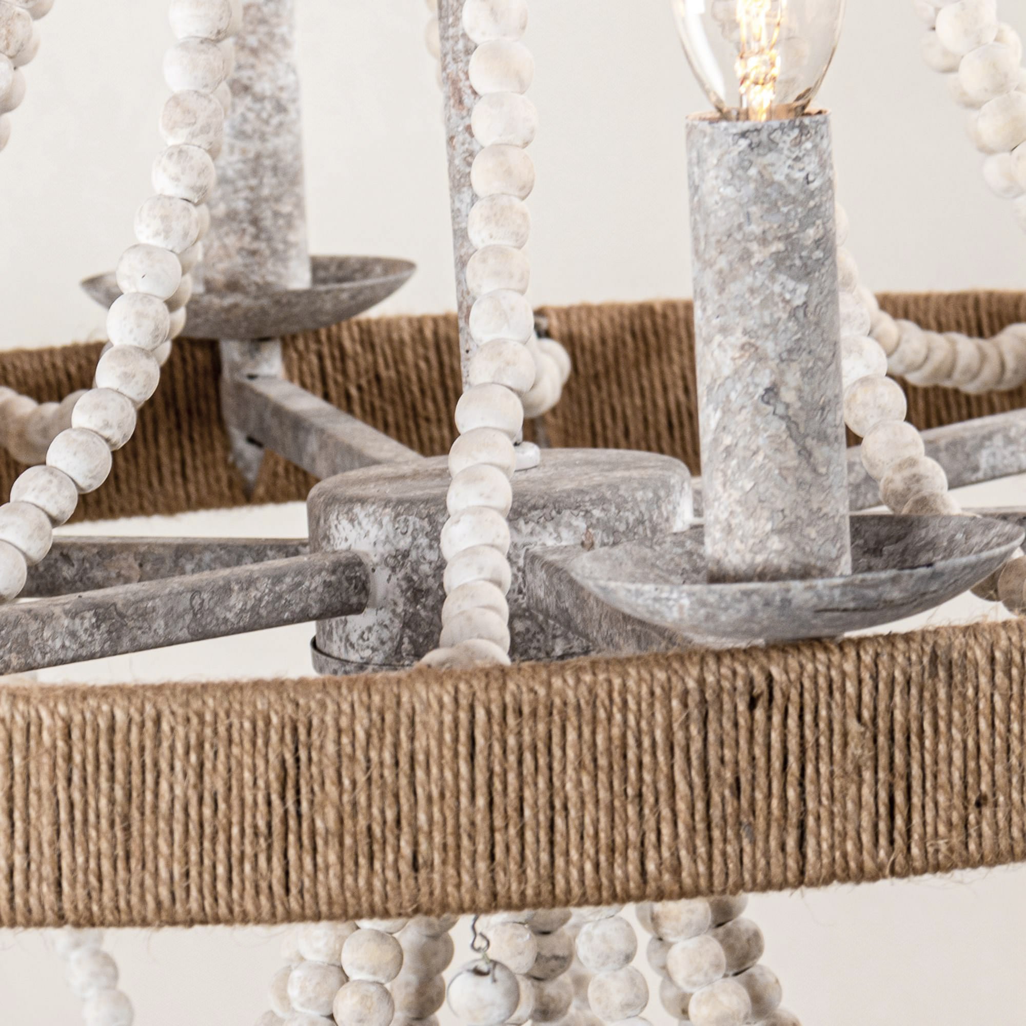 Rise Vintage Traditional Wooden Chandelier - Letslighting