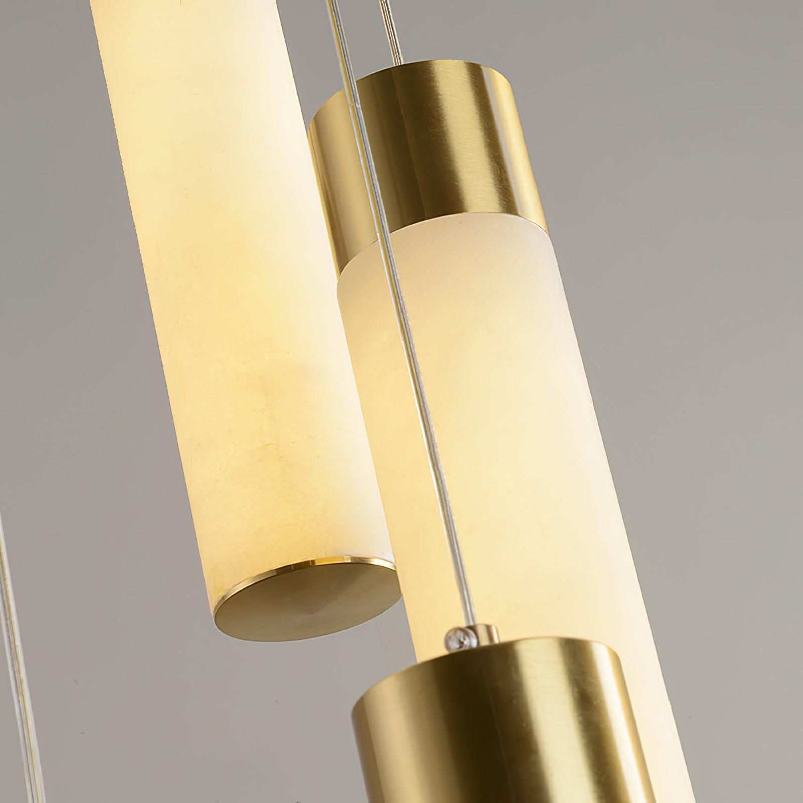 Aurelia  Alabaster Chandelier Staircase