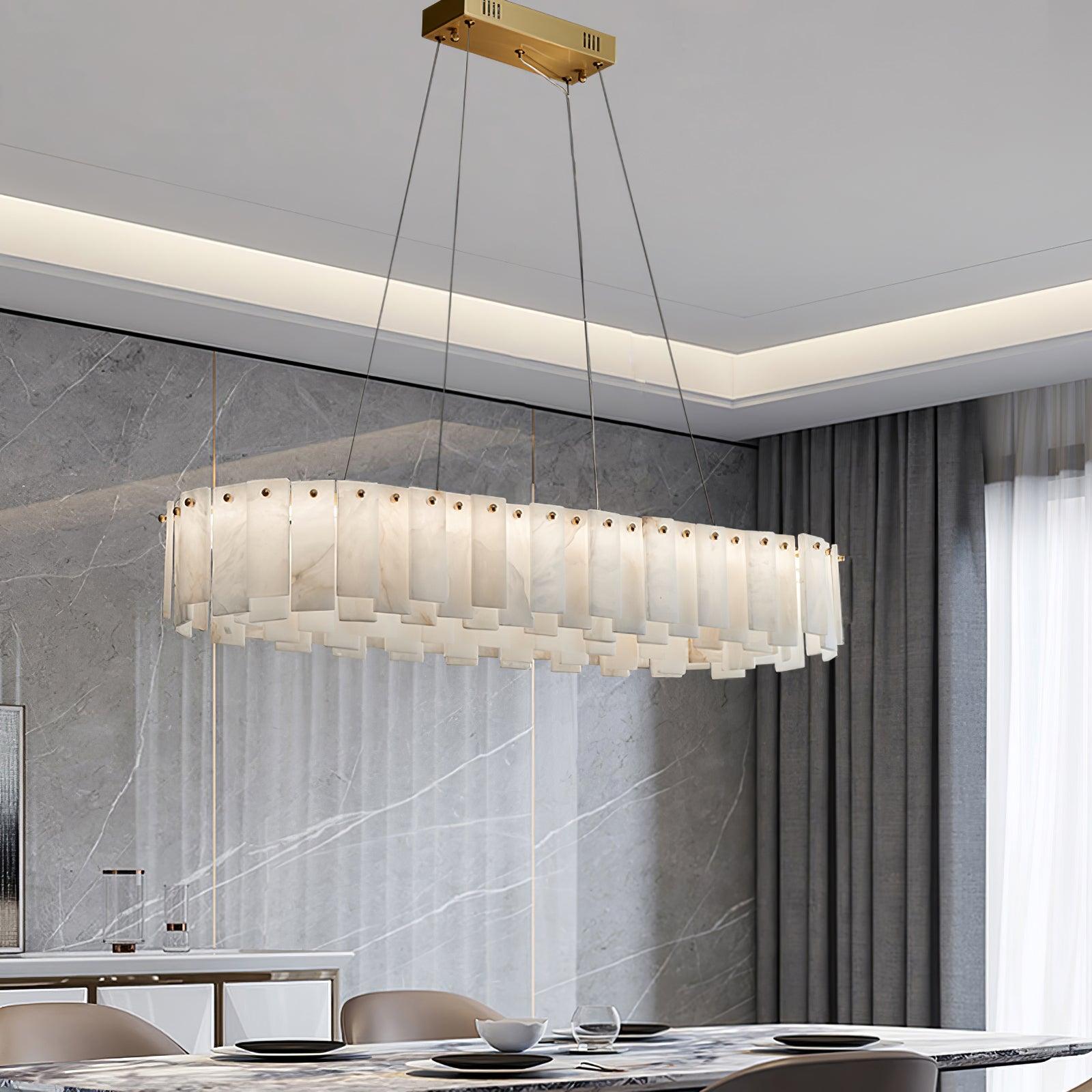 Vodore Alabaster Pendant Light Chandelier - Letslighting