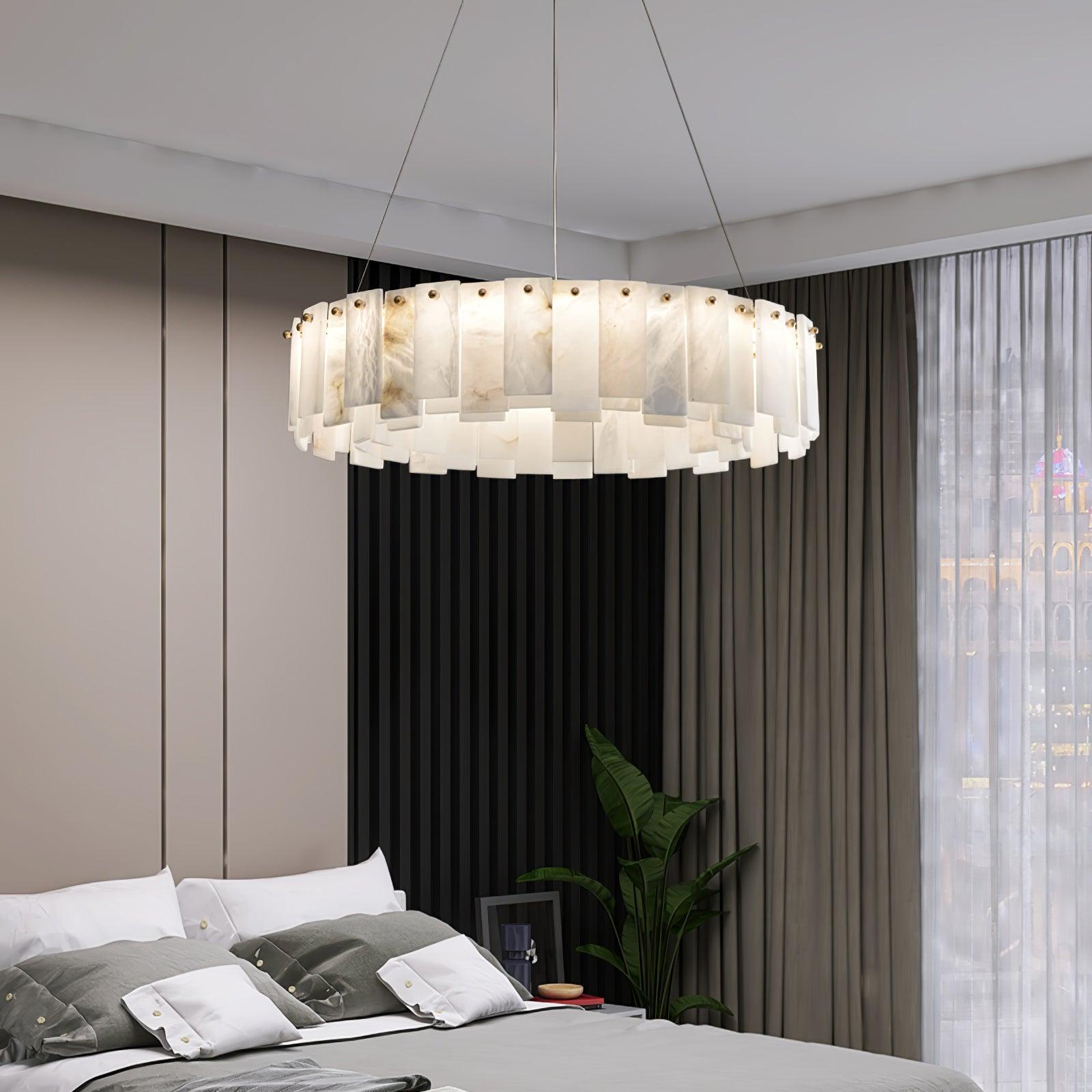 Vodore Alabaster Pendant Light Chandelier - Letslighting