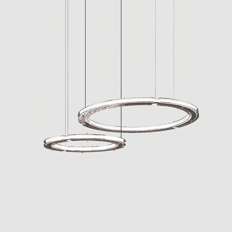 Lunara Dual-Ring Crystal Chandelier - Letslighting