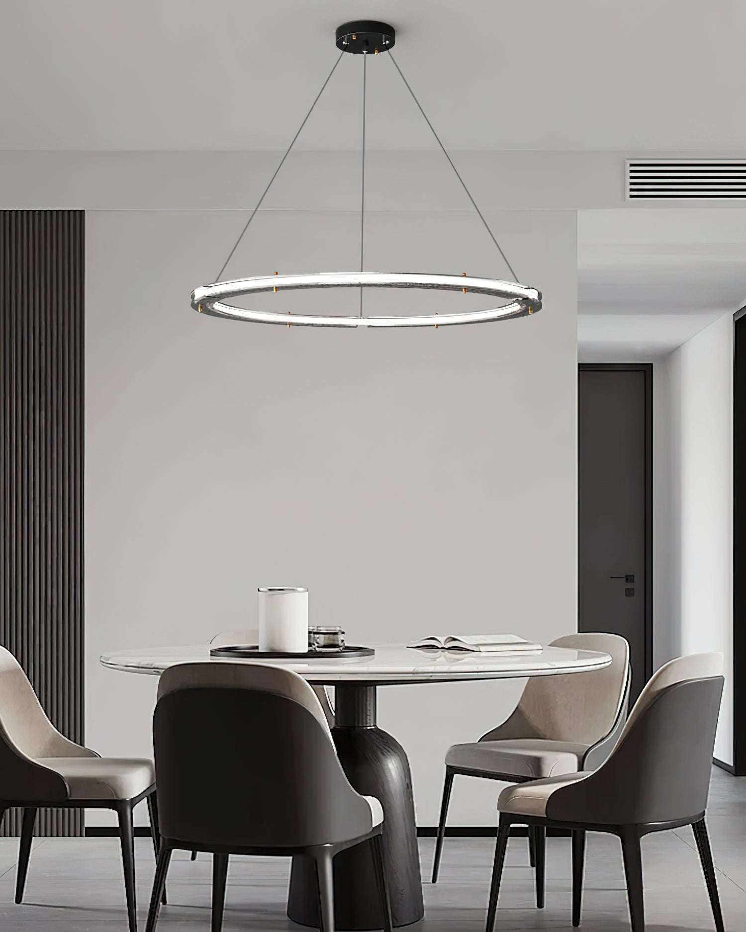 Lunara Dual-Ring Crystal Chandelier - Letslighting