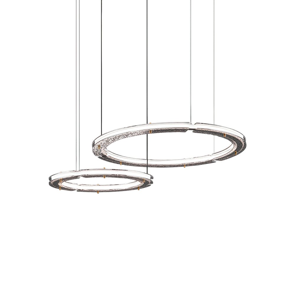 Lunara Dual-Ring Crystal Chandelier - Letslighting