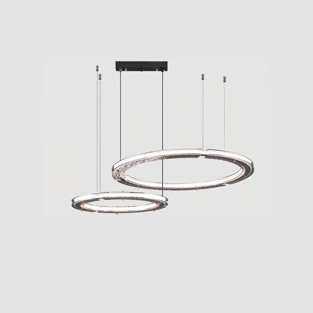 Lunara Dual-Ring Crystal Chandelier - Letslighting