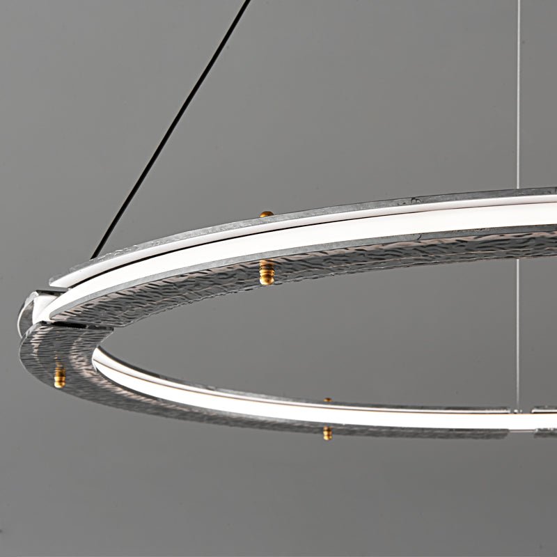 Lunara Dual-Ring Crystal Chandelier - Letslighting