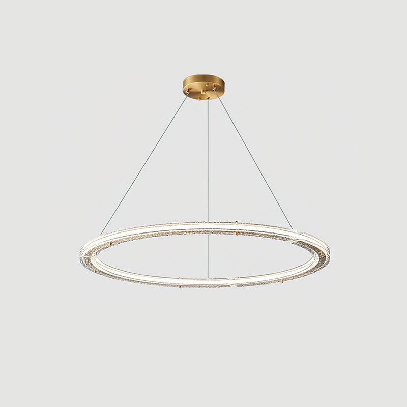Lunara Dual-Ring Crystal Chandelier - Letslighting