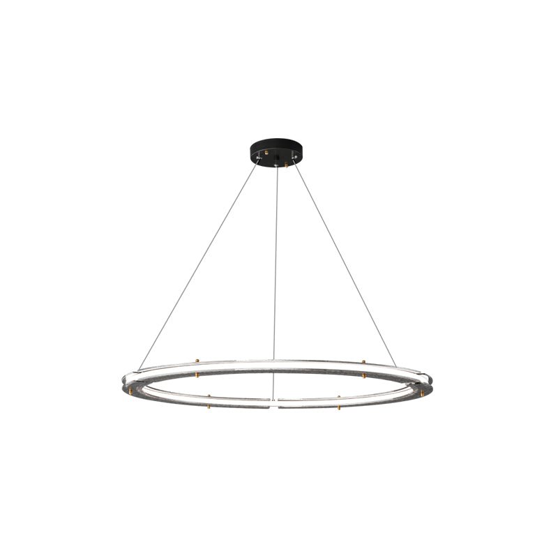 Lunara Dual-Ring Crystal Chandelier - Letslighting