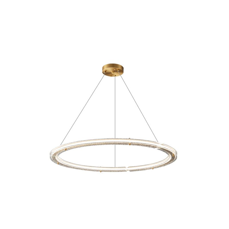 Lunara Dual-Ring Crystal Chandelier - Letslighting