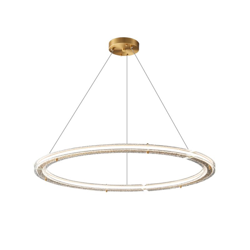 Lunara Dual-Ring Crystal Chandelier - Letslighting