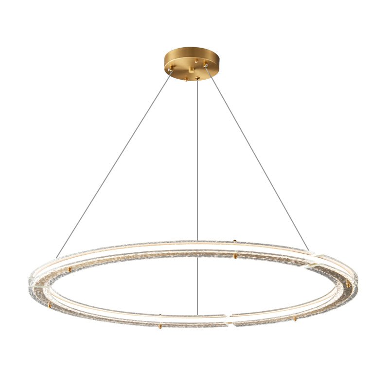 Lunara Dual-Ring Crystal Chandelier - Letslighting