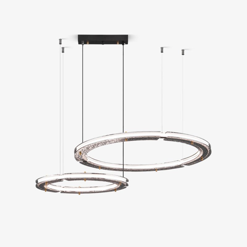 Lunara Dual-Ring Crystal Chandelier - Letslighting