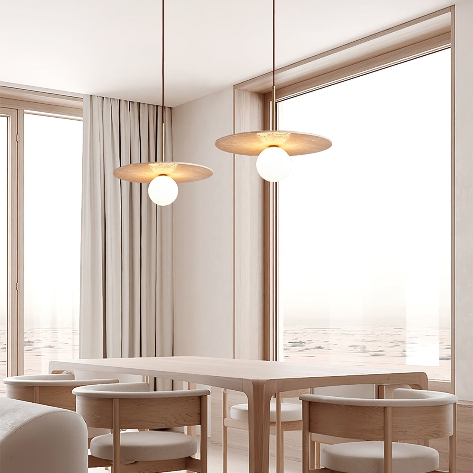 Vera Travertine Pendant Light