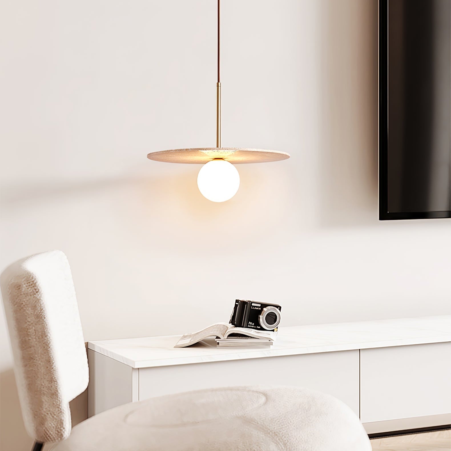 Vera Travertine Pendant Light