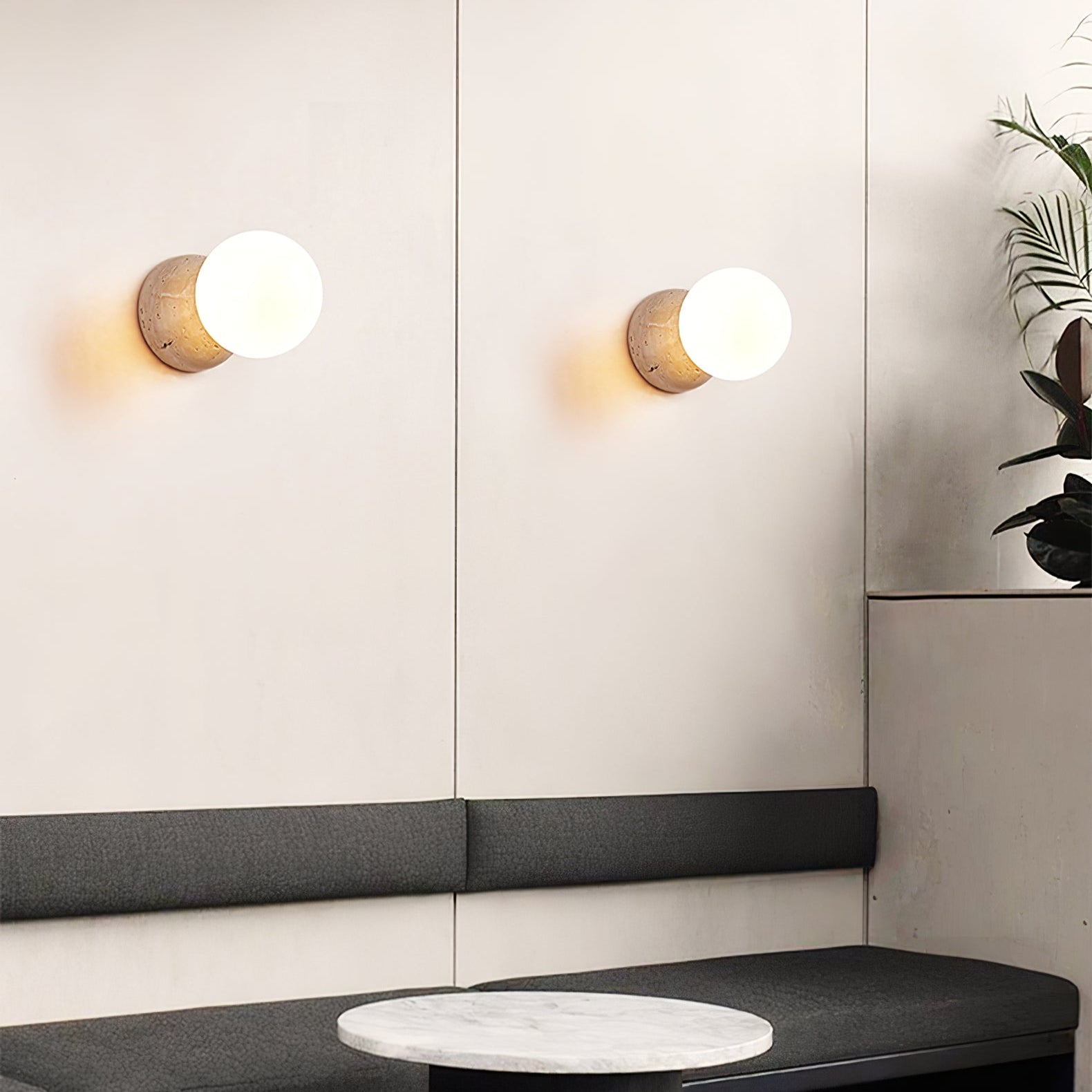 Cethair Travertine Wall Light - Letslighting