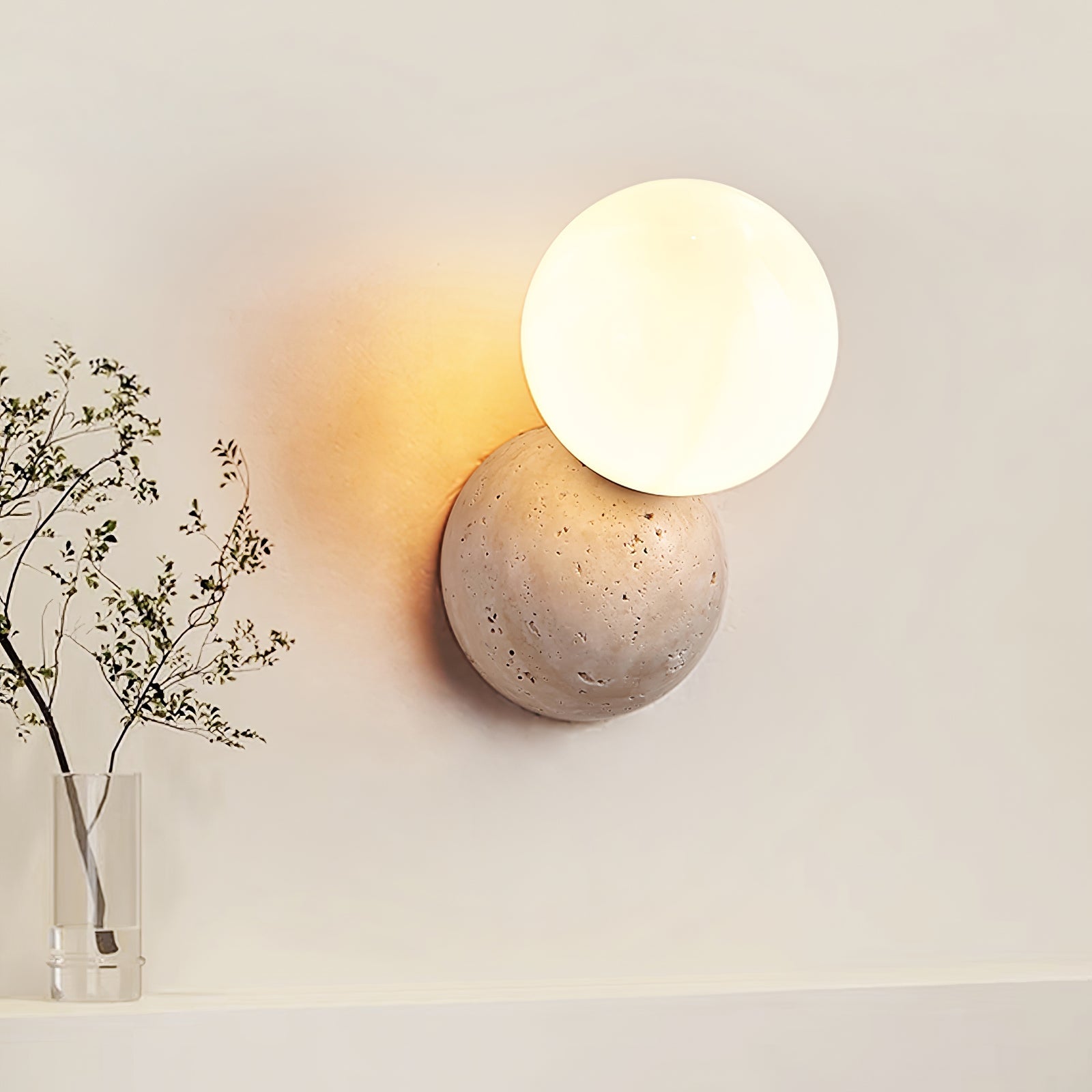 Cethair Travertine Wall Light - Letslighting