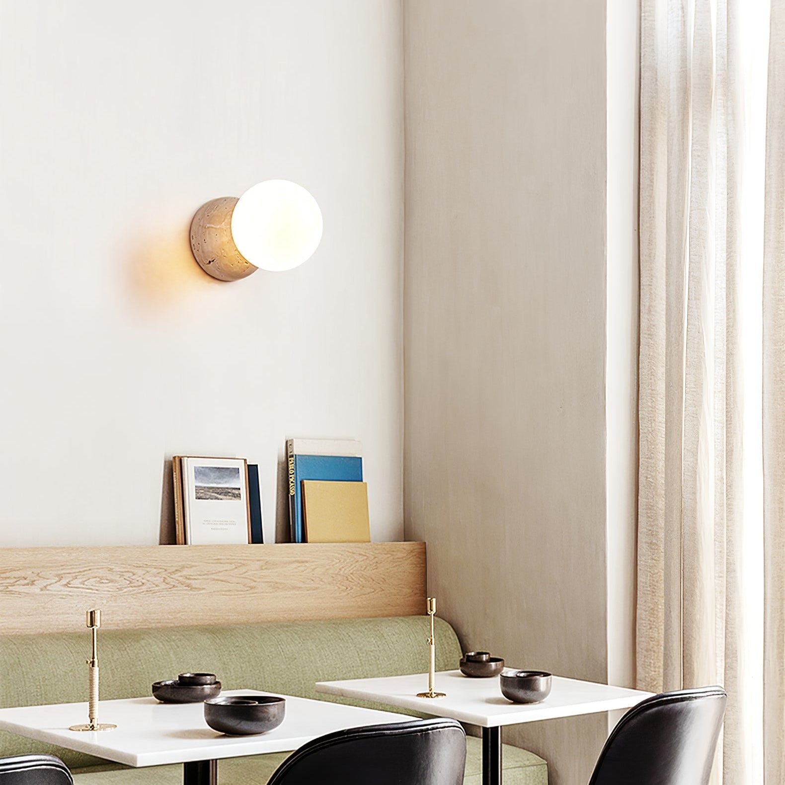 Cethair Travertine Wall Light - Letslighting