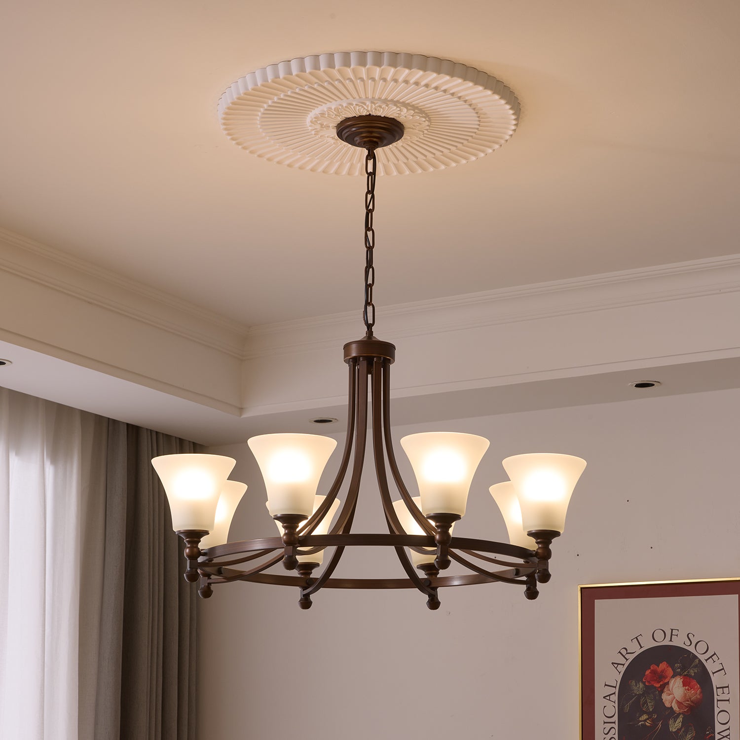Celestine Traditional Elegance Vintage Glow Chandelier - Letslighting