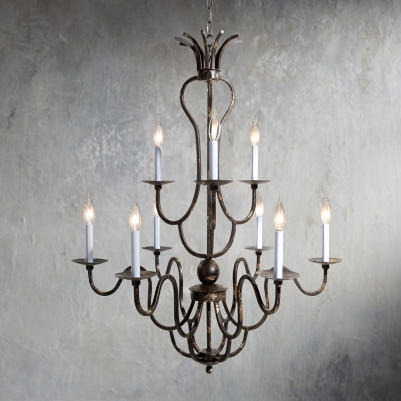 Bolt Vintage Industrial Luxury Bronze Chandelier - Letslighting