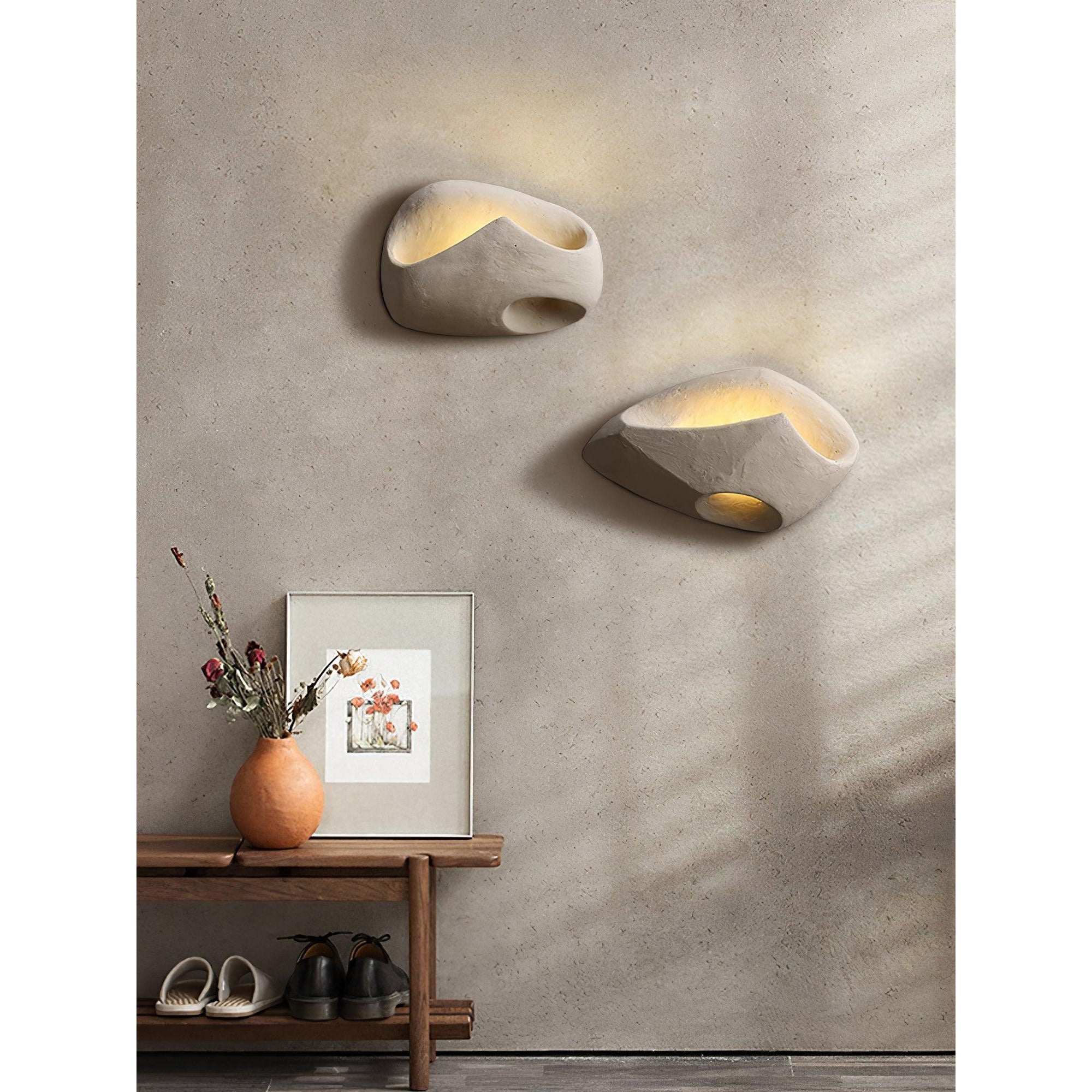 Claro Individual Creativity Hollow Cement Wall Lamp - Letslighting