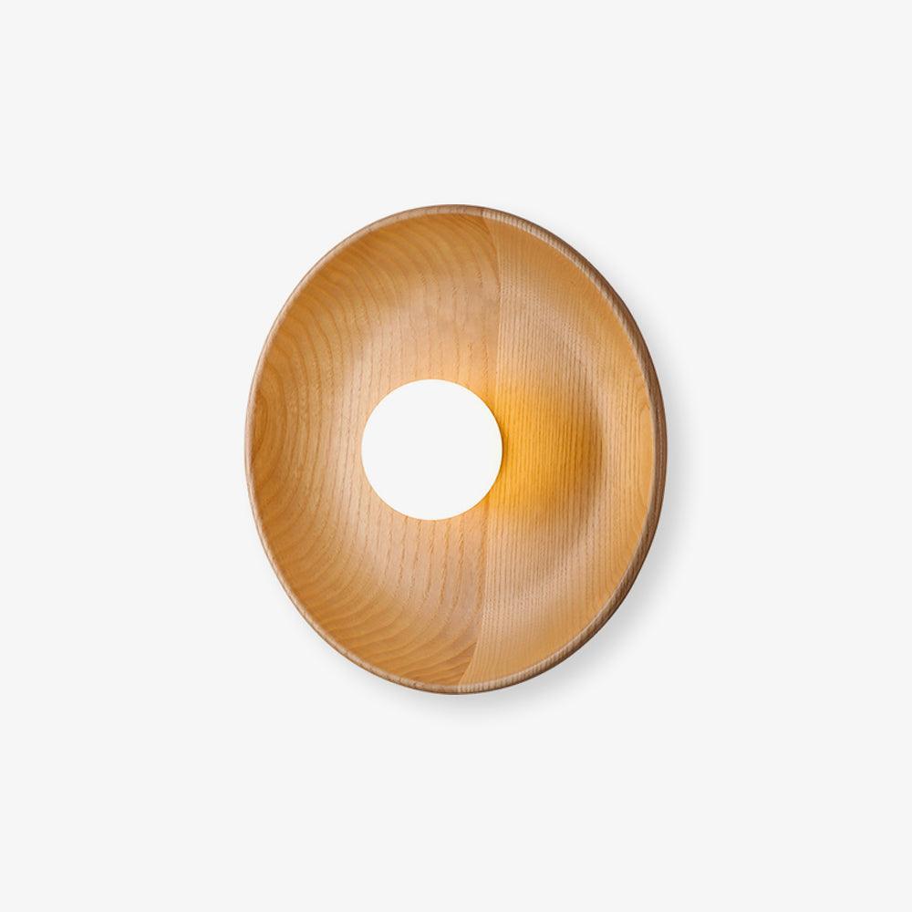 Cumirisra Modern Minimalist Glass Wood Wall Lamp - Letslighting