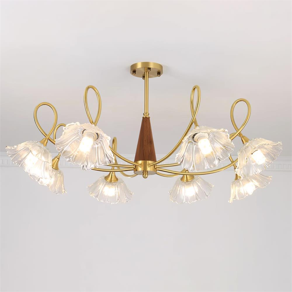 Aurora Glass Petal Chandelier - Letslighting
