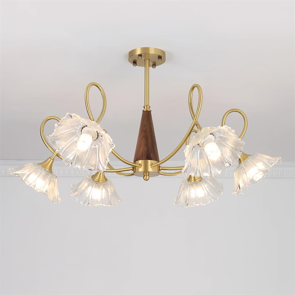 Aurora Glass Petal Chandelier - Letslighting