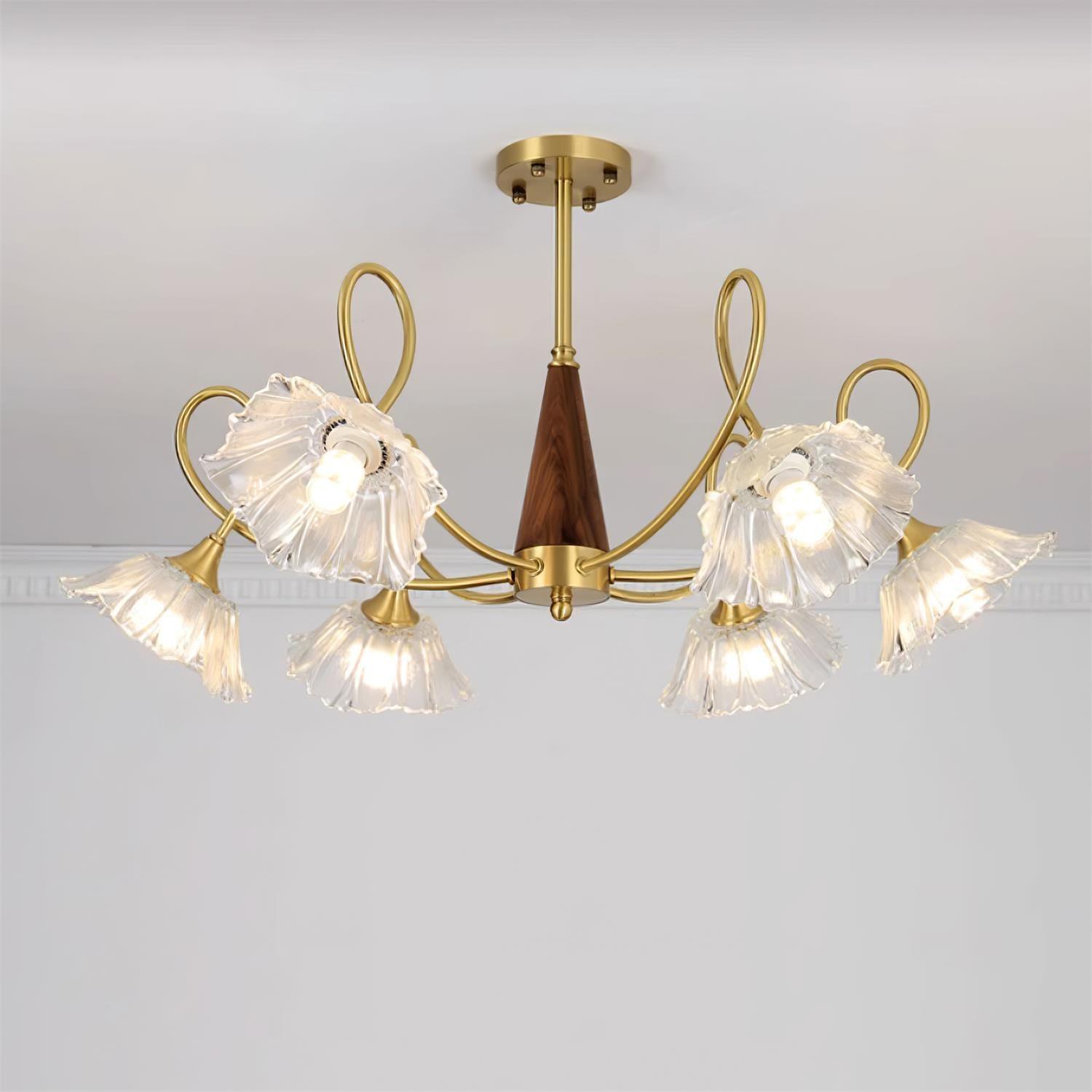 Aurora Glass Petal Chandelier - Letslighting