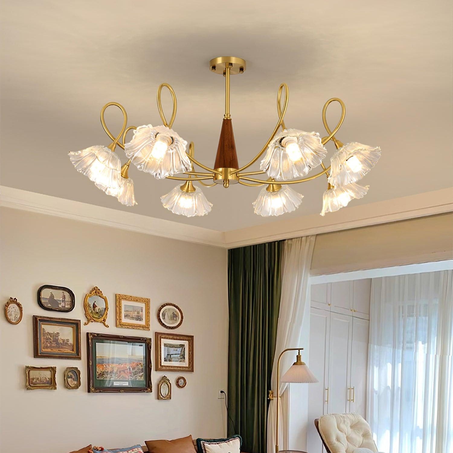 Aurora Glass Petal Chandelier - Letslighting