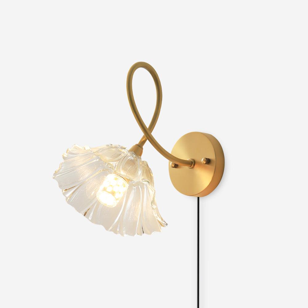 Aurora Glass Petal Plug In /Hardwire Wall Lmap - Letslighting