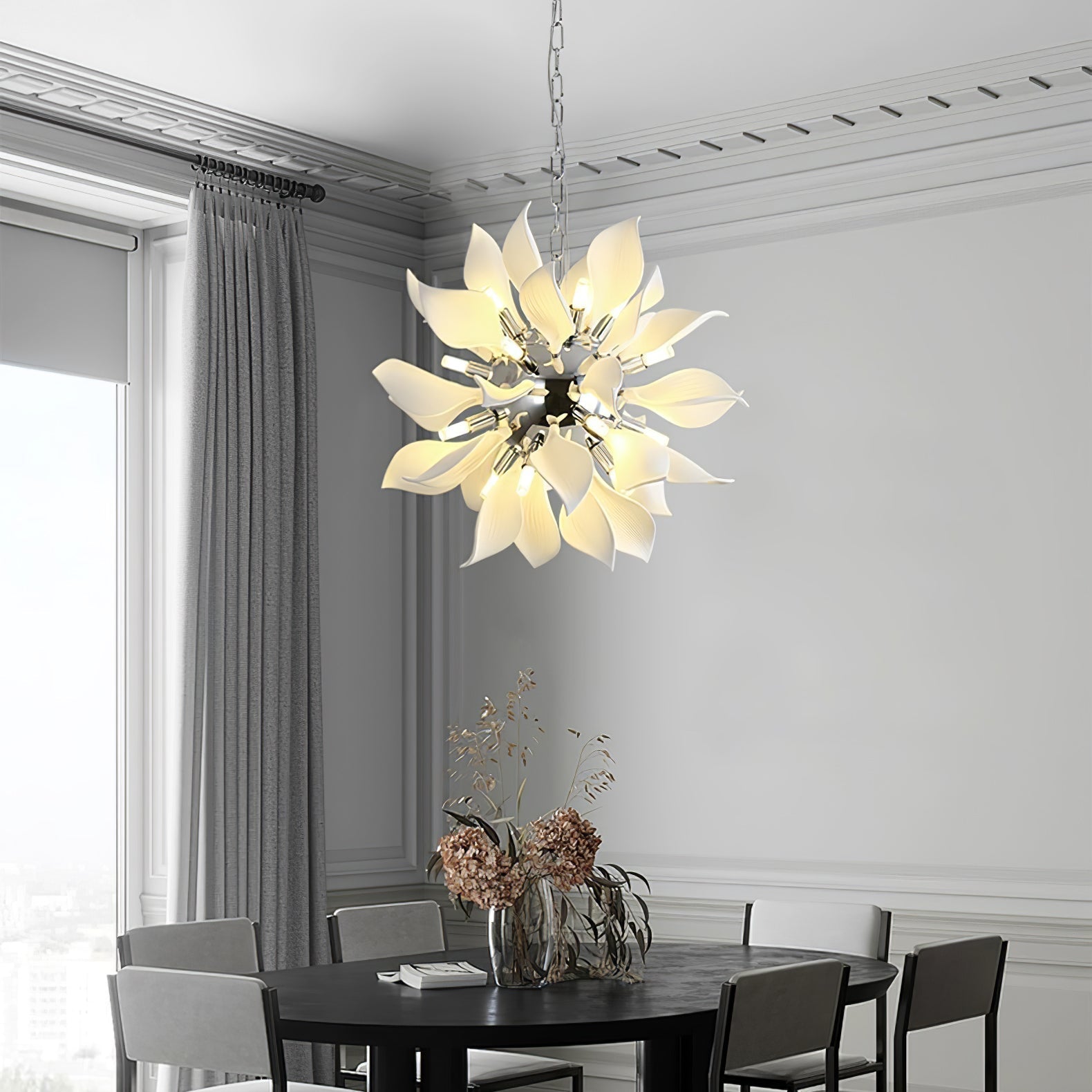 Lustra Pendant Lamp Ceramic Petals Blooming - Letslighting