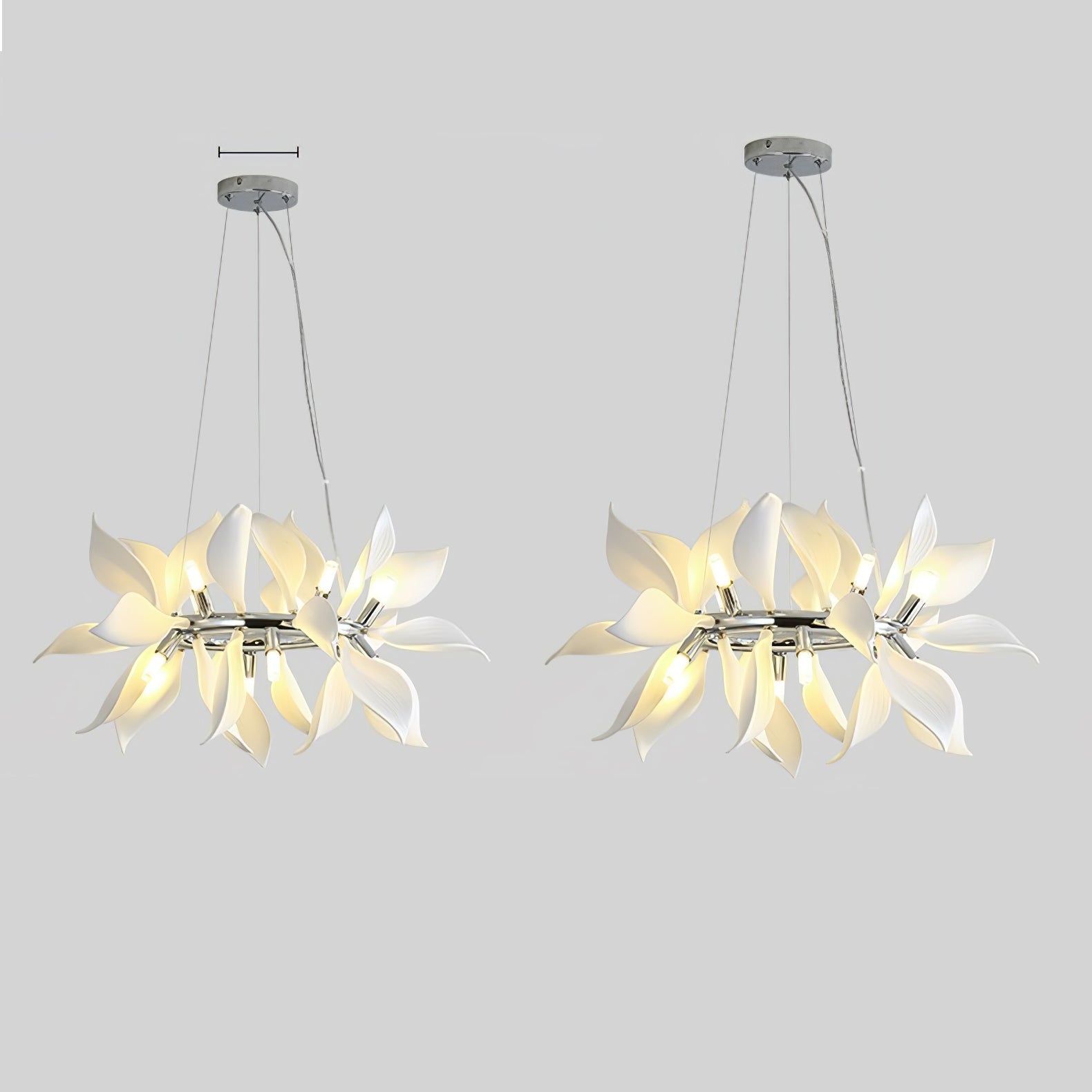 Lustra Pendant Lamp Ceramic Petals Blooming - Letslighting