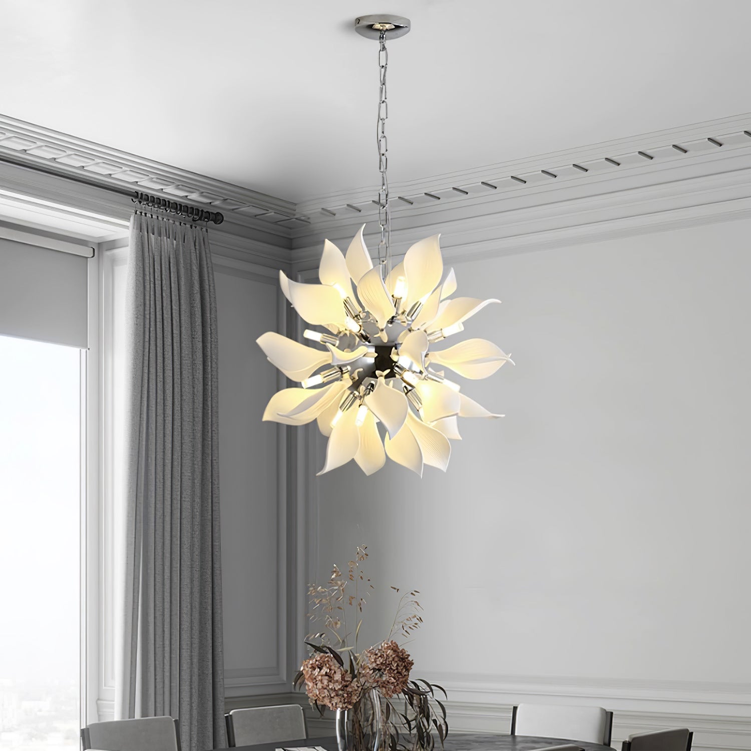 Lustra Pendant Lamp Ceramic Petals Blooming - Letslighting