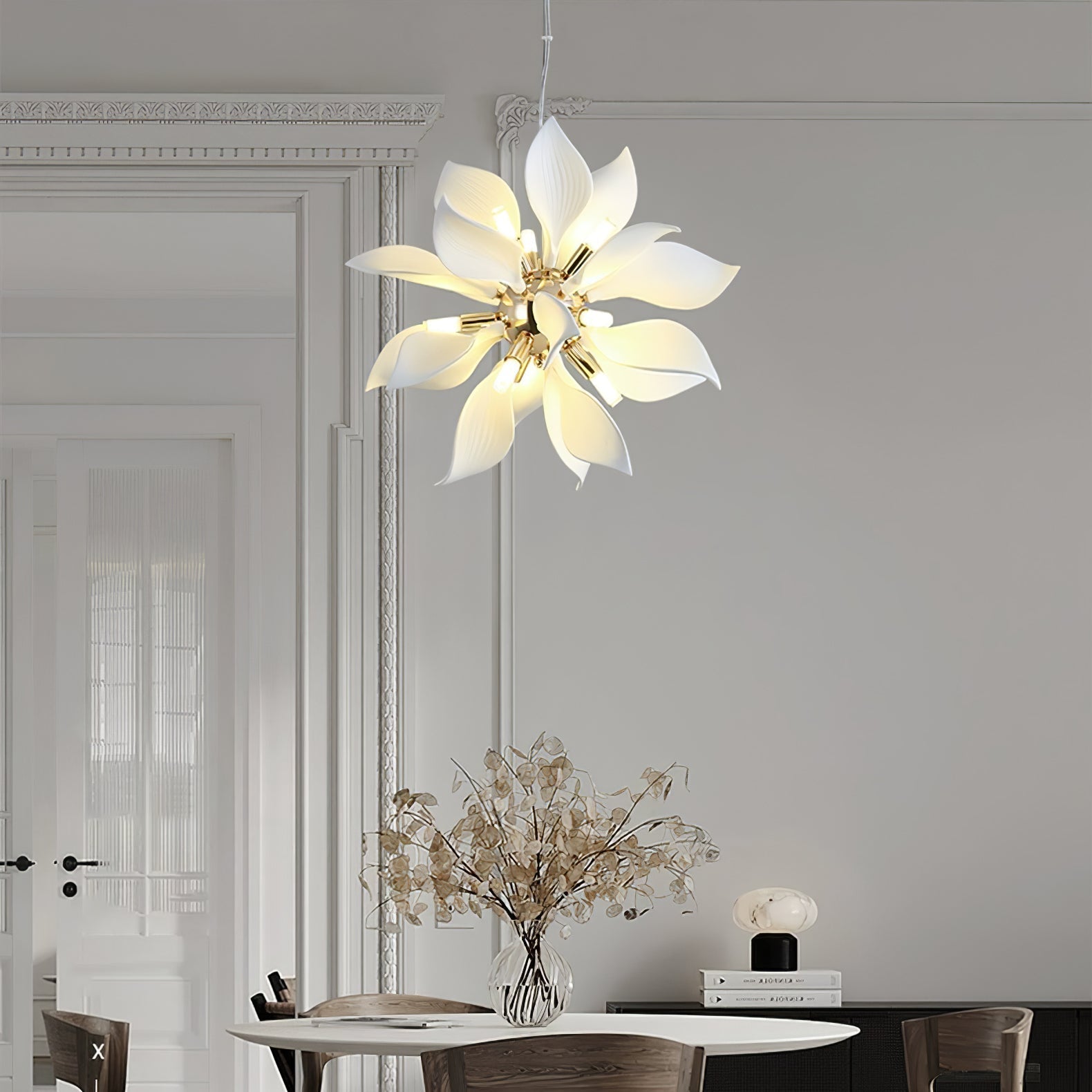 Lustra Pendant Lamp Ceramic Petals Blooming - Letslighting